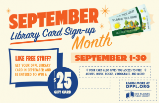 Library Card Sign Up Month poster