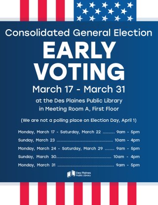 Monday, March 17 - Saturday, March 22
9 a.m. – 5 p.m.
Sunday, March 23
10 a.m. – 4 p.m.
Monday, March 24 - Saturday, March 29
9 a.m. – 5 p.m.
Sunday, March 30
10 a.m. – 4 p.m.
Monday, March 31
9 a.m. – 5 p.m.