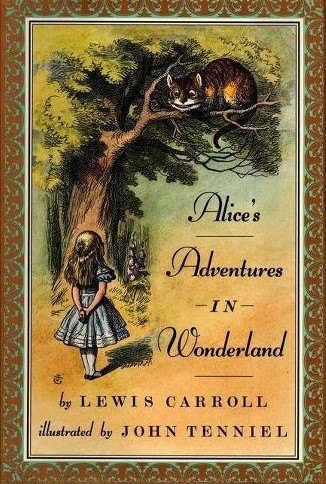 Adventures in Wonderland Invitations in Creme