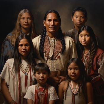 Native American Family 