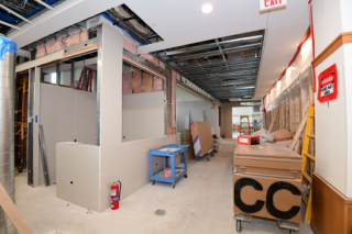 SEPTEMBER 2024: The Canvas, looking north from the elevators. 