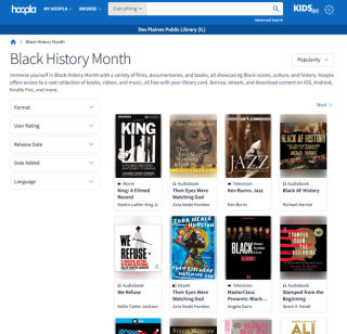 Hoopla Black History Month Collection