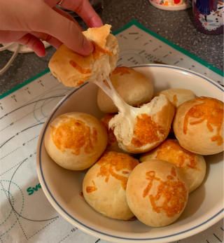 cheese buns tearing apart