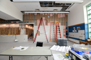 SEPTEMBER 2024: The Canvas, looking south along the west side of the atrium. 