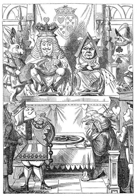 Illustration of the Trial of the Stolen Tarts