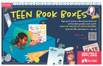 Subscribe to a free 3-month Teen Book Box for books and goodies curated just for you.