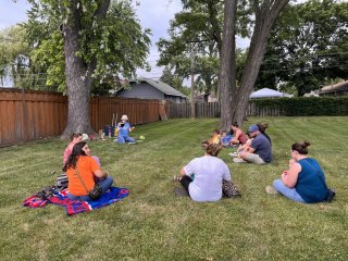 Storytime in park