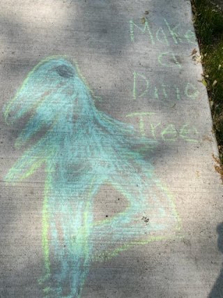 Dinosaur chalk