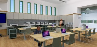 ARCHITECT'S RENDERING: The Canvas, looking east. 