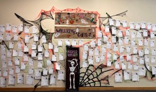  Entries in the 2024 Wicked Good Writing Contest, on display on DPPL's 2nd floor. 