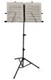 Folding music stand for sheet music