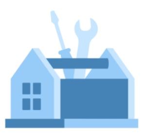 icon of a toolbox that links to a list of items in the 