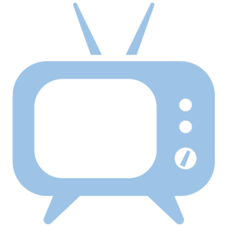 icon of a television monitor that links to a list of items in the 